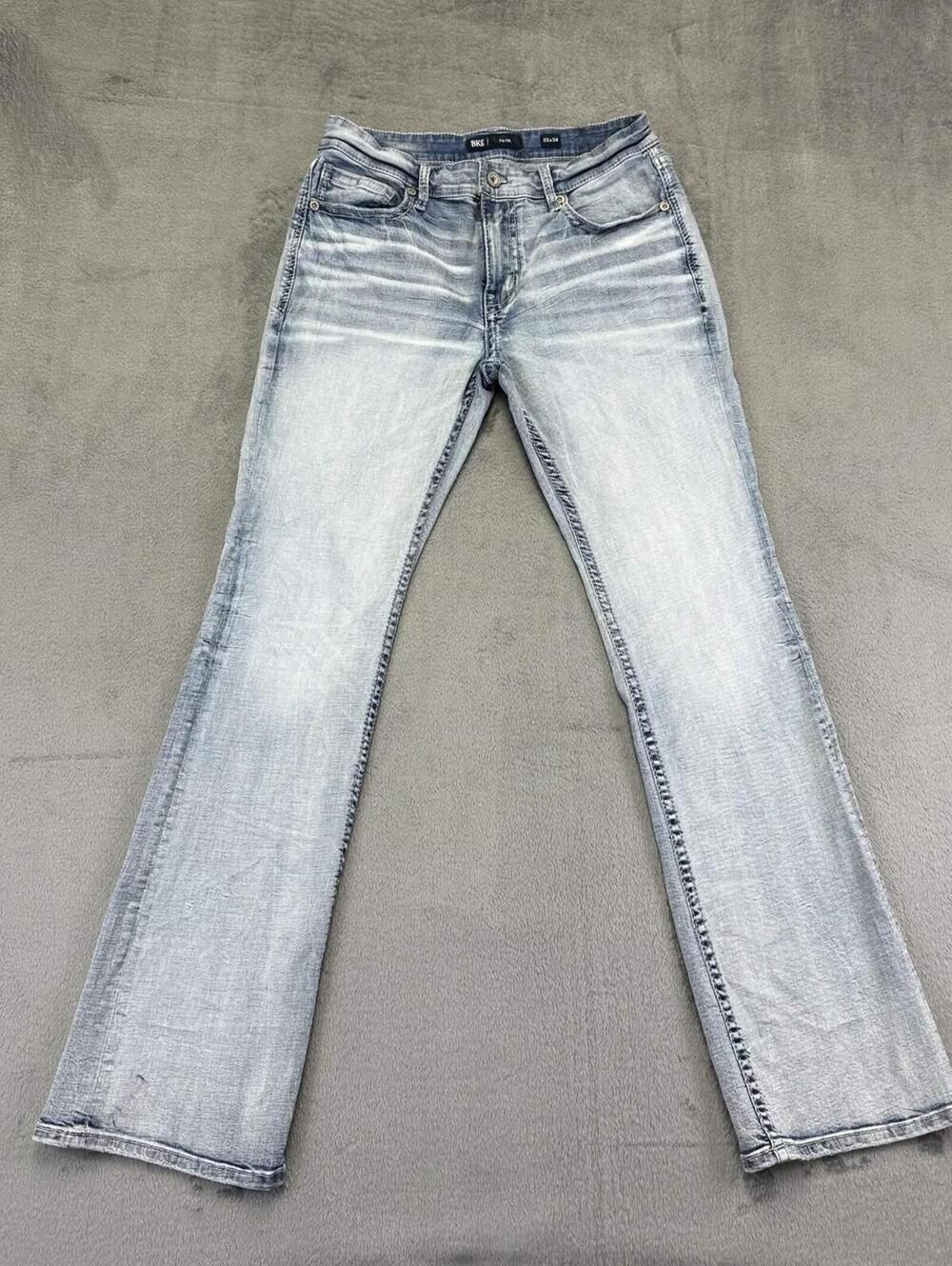 BKE Fulton Men's Bootcut Light Wash Jeans